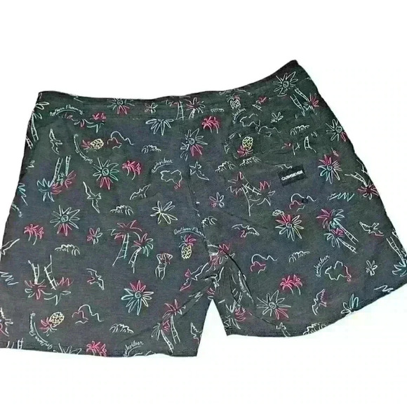 Quicksilver‎ Size 38 Beachshorts Neon Stretch Beach Cruise Vacation Comfort - Picture 1 of 11